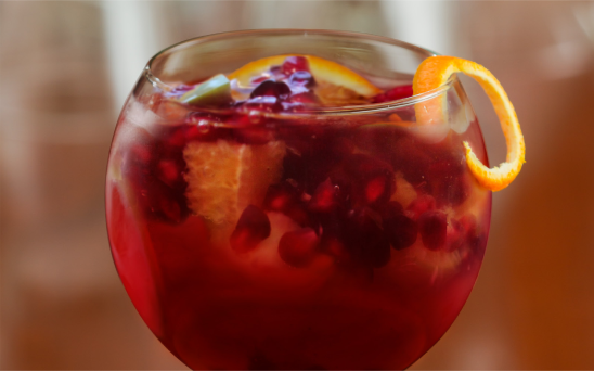 Pomegranate Sangria Sparkler Recipe